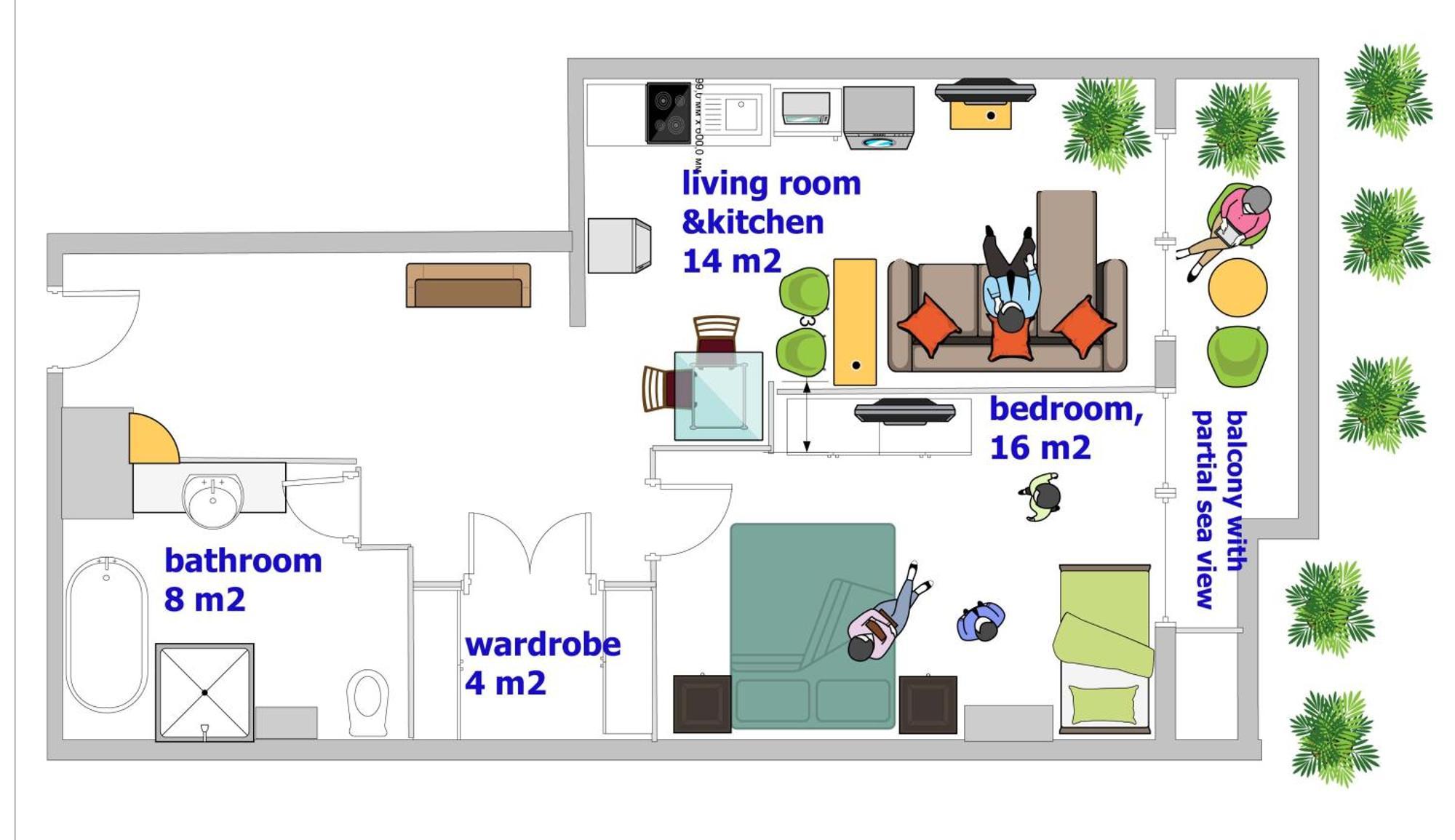 Karon Hill Family Apart 72 M2 Seaview Εξωτερικό φωτογραφία